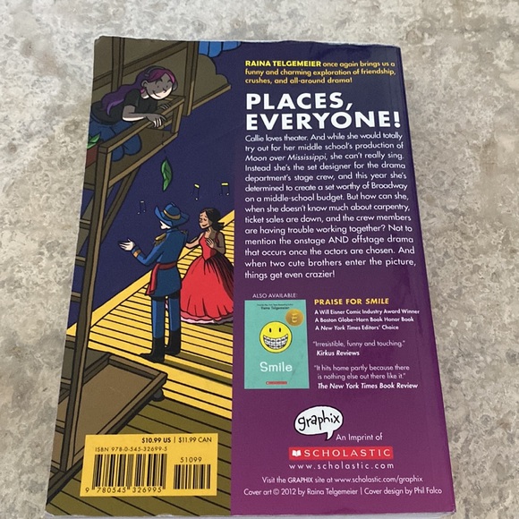 Paper, back book Drama by Raina Telgemeier - Picture 2 of 7